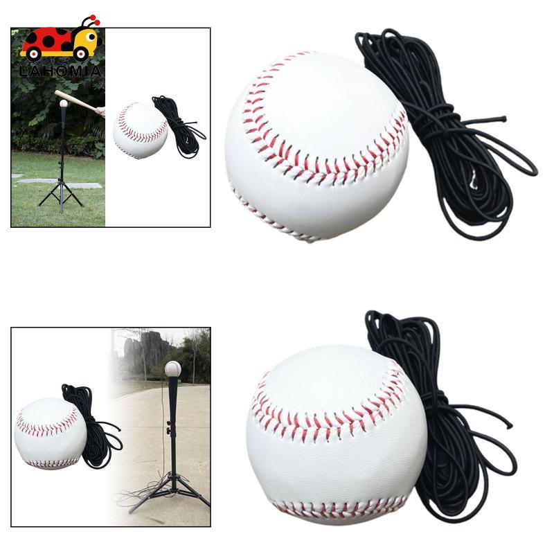 [Lahomia] ฝึกเบสบอล Batting Tee Hitting Tee Softball Batting อุปกรณ์การฝึกอบรมขาตั้งปรับความสูงได้ทําจากยางโฟมหนัง PU เหมาะสําหรับ F