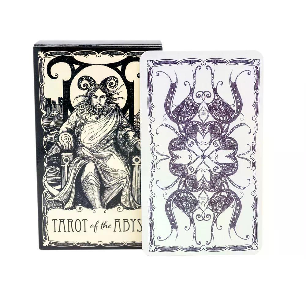 2026 สินค้าใหม่ Tarot of the Abyss Tarot of the Abyss Panwaevee Series Black White Line Sketch Tarot
