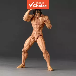 ฟิกเกอร์แอคชั่น Attack on Titan สูง 16 ซม. Kaiyodo Revoltech Amazing Yamaguchi ฟิกเกอร์ PVC Attack on Titan เอเรน เยเกอร์