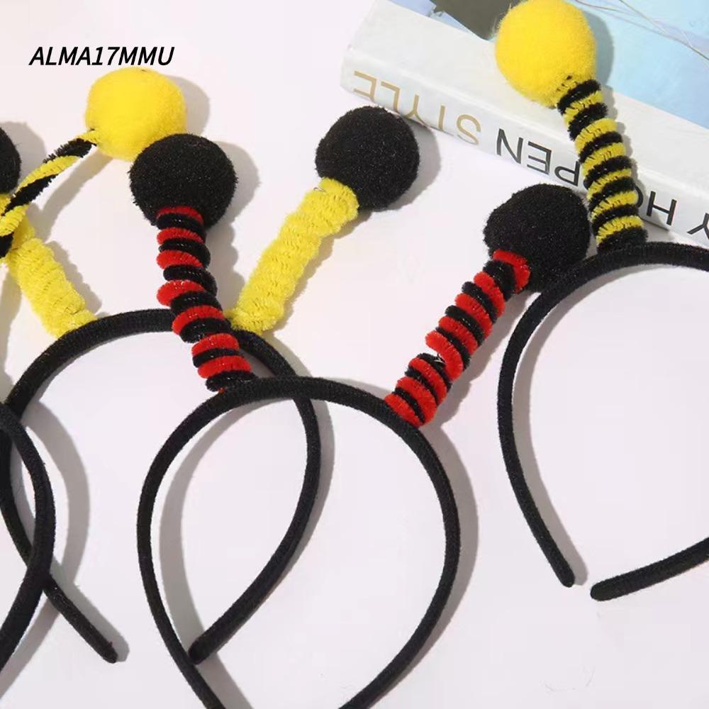 ALMA17MMU Bee เครื่องแต่งกายแถบคาดศีรษะ, Bee คอสเพลย์ผม Hoop, เครื่องแต่งกายวันเด็ก Ants Bee หูแถบคา