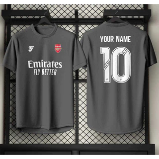 Arsenal 2025/2026 Game Season Customing Jersey ชุดฝึกแขนสั้นชุดกีฬาเสื้อกันหนาวเสื้อถักฟุตบอล