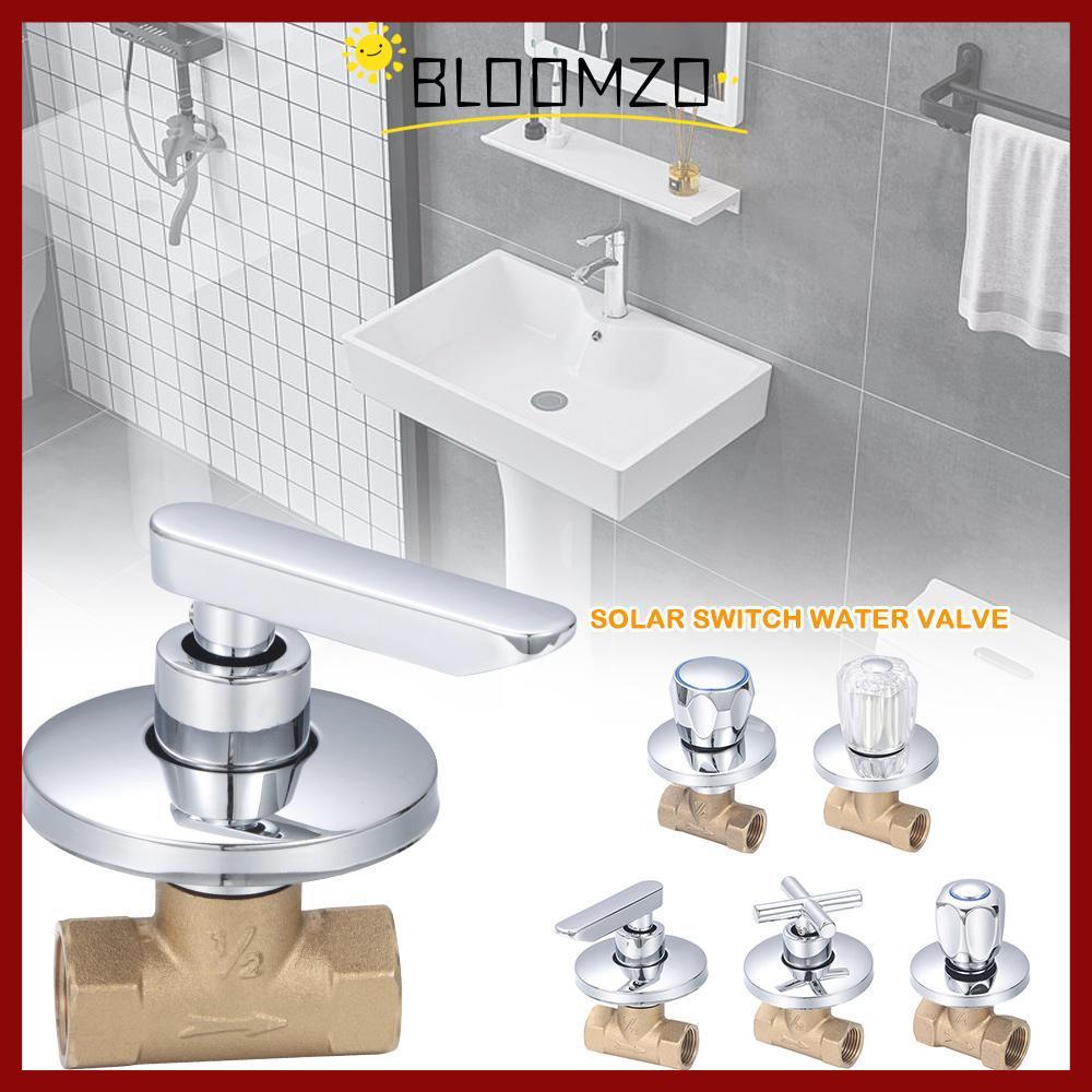 จัดส่งจากประเทศไทยBLOOMZO สวิตช์วาล์วน้ํา, ทองเหลือง 1/2" 3/4" วาล์วหยุดฝักบัว, เจาะทนทาน/เปิดเต็มอย่างรวดเร็วท่อน้ํา Accessor ประปา