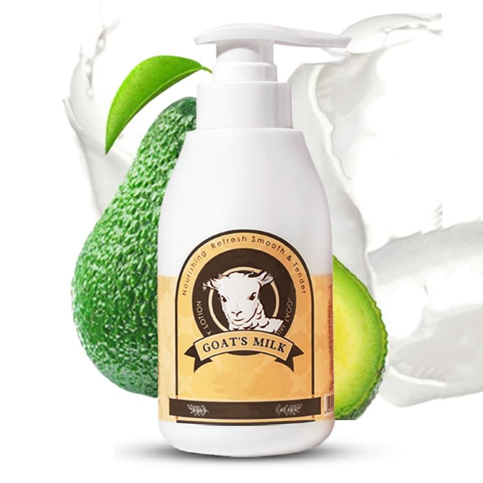 GoatMilkLotion300ml/10oz,GoatsMilkFace,Hand&BodyLotion,Hydrating,GentlecareForDry,Non-Lightweight,Cr