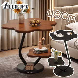 Allieuka โต๊ะข้างโซฟา 2ชั้น โต๊ะกาแฟ ชั้นวางของข้างโซฟา แข็งแรงรับน้ำหนักสูง มีให้ใช้งานสำหรับ ห้องนั่งเล่น ห้องนอน