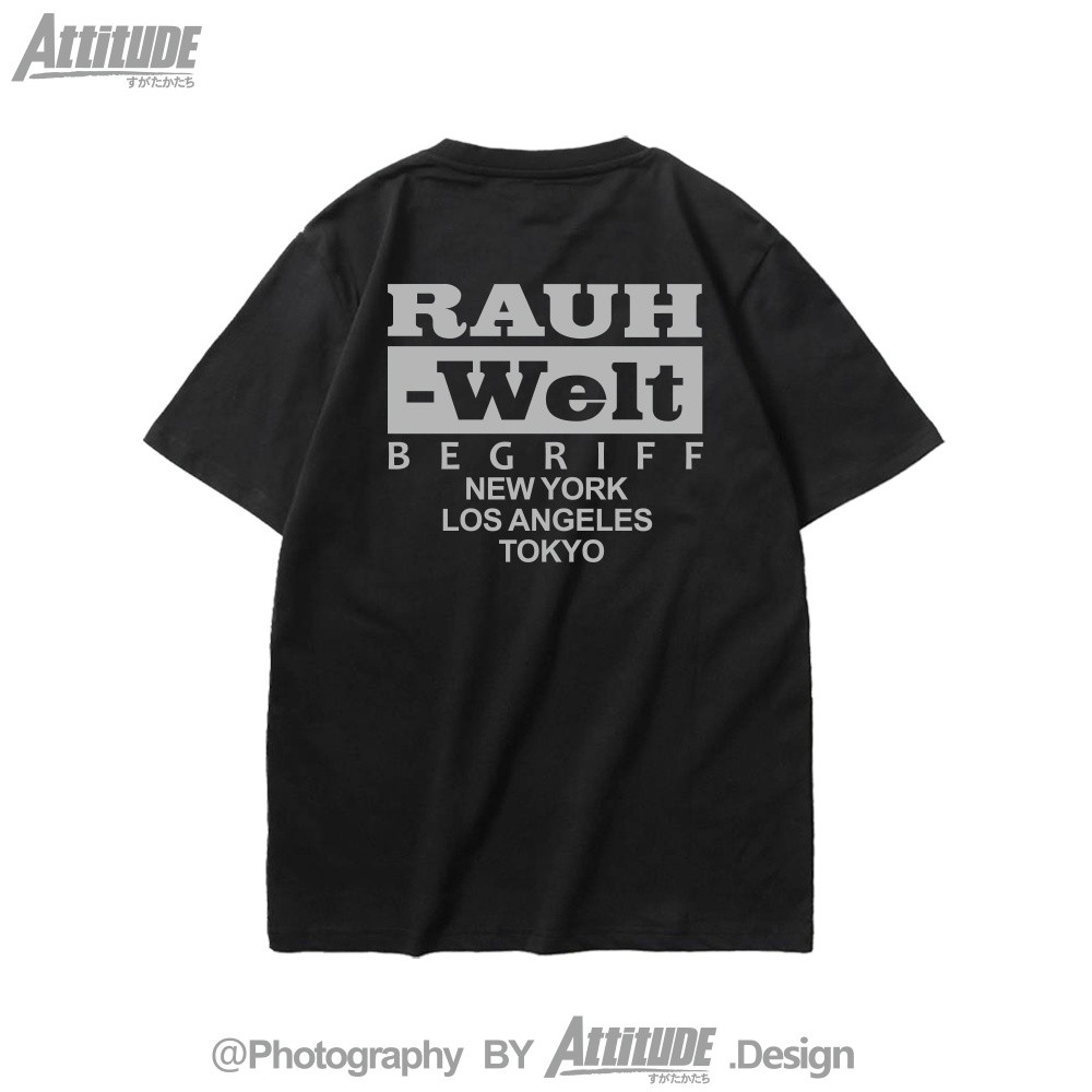 ฤดูร้อน Baju Attitude ATTITUDE Porsche RWB Kei Nakai World Wide Body ดัดแปลงผ้าฝ้ายรอบคอแขนสั้นเสื้อ