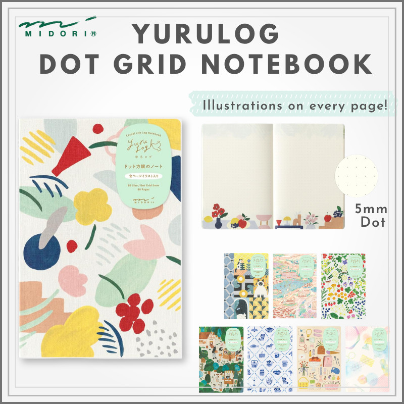 Midori Yuru Log B6 Notebook Collection