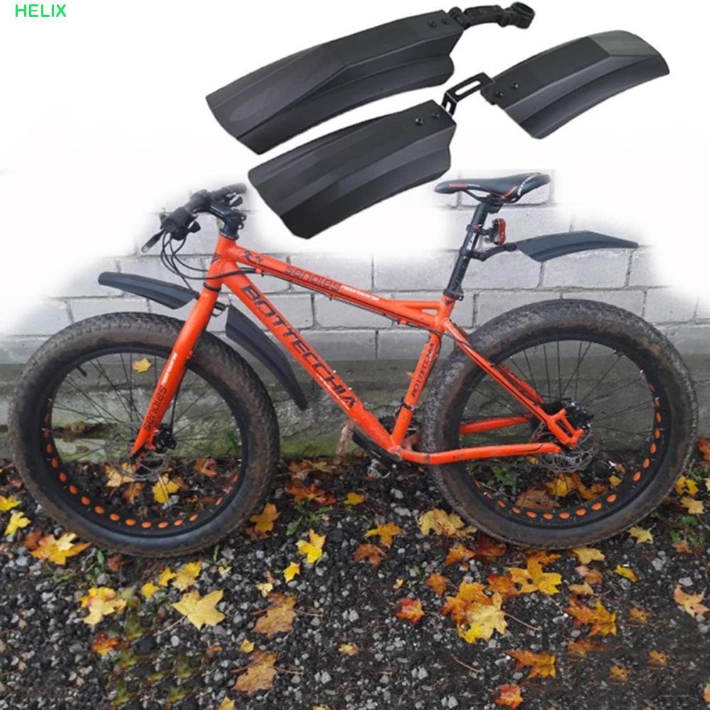 HELIX Snow Bike Fender ด้านหน้าด้านหลังขี่จักรยานจักรยานพับจักรยาน Fenders จักรยานไฟฟ้าสําหรับ Fatbike Fat Bike Fender