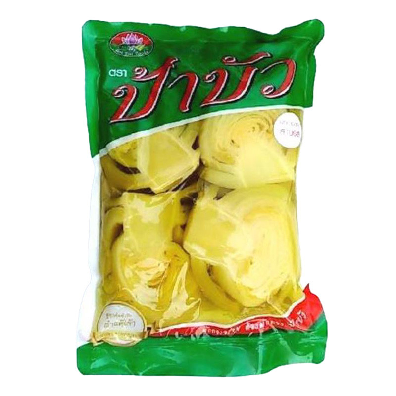 ป้าบัว ผักกาดดองสามรส 800 ก.
 (PA BUA Sweet Sour Pickled Mustard Greens 800 g
)