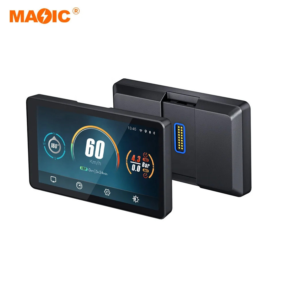 ของแท้ที่ถอดออกได้รถจักรยานยนต์ Carplay หน้าจอสําหรับ BMW Monitor ไร้สาย Carplay หน้าจอ Android Auto