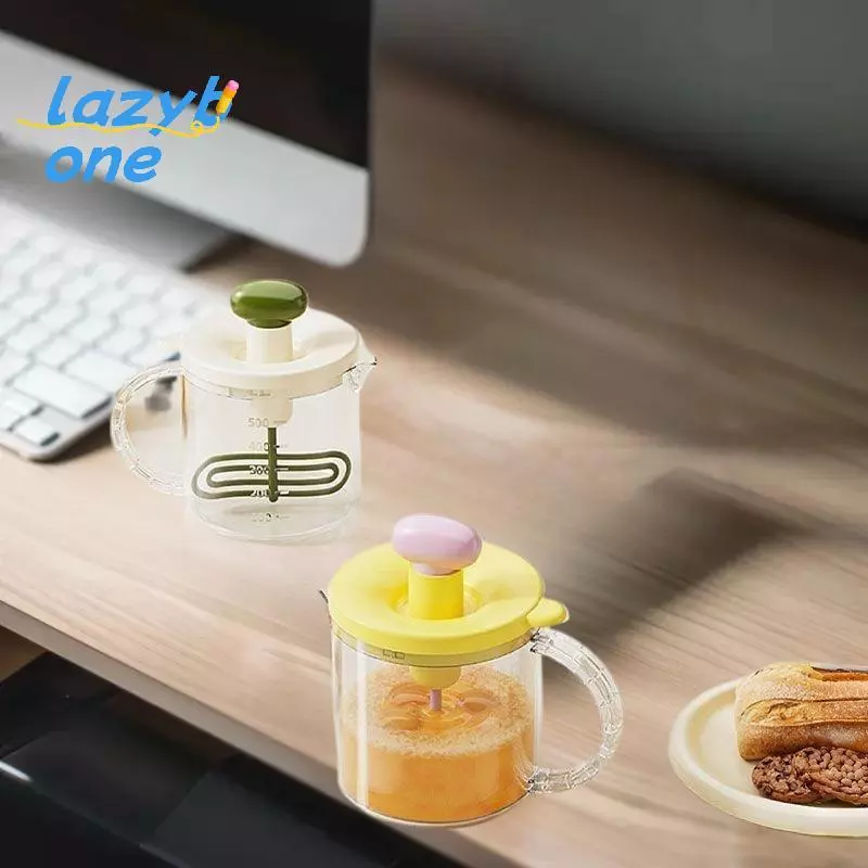 LZ-t Home Egg Cup Manual Press Egg Churn Cream Whipper
