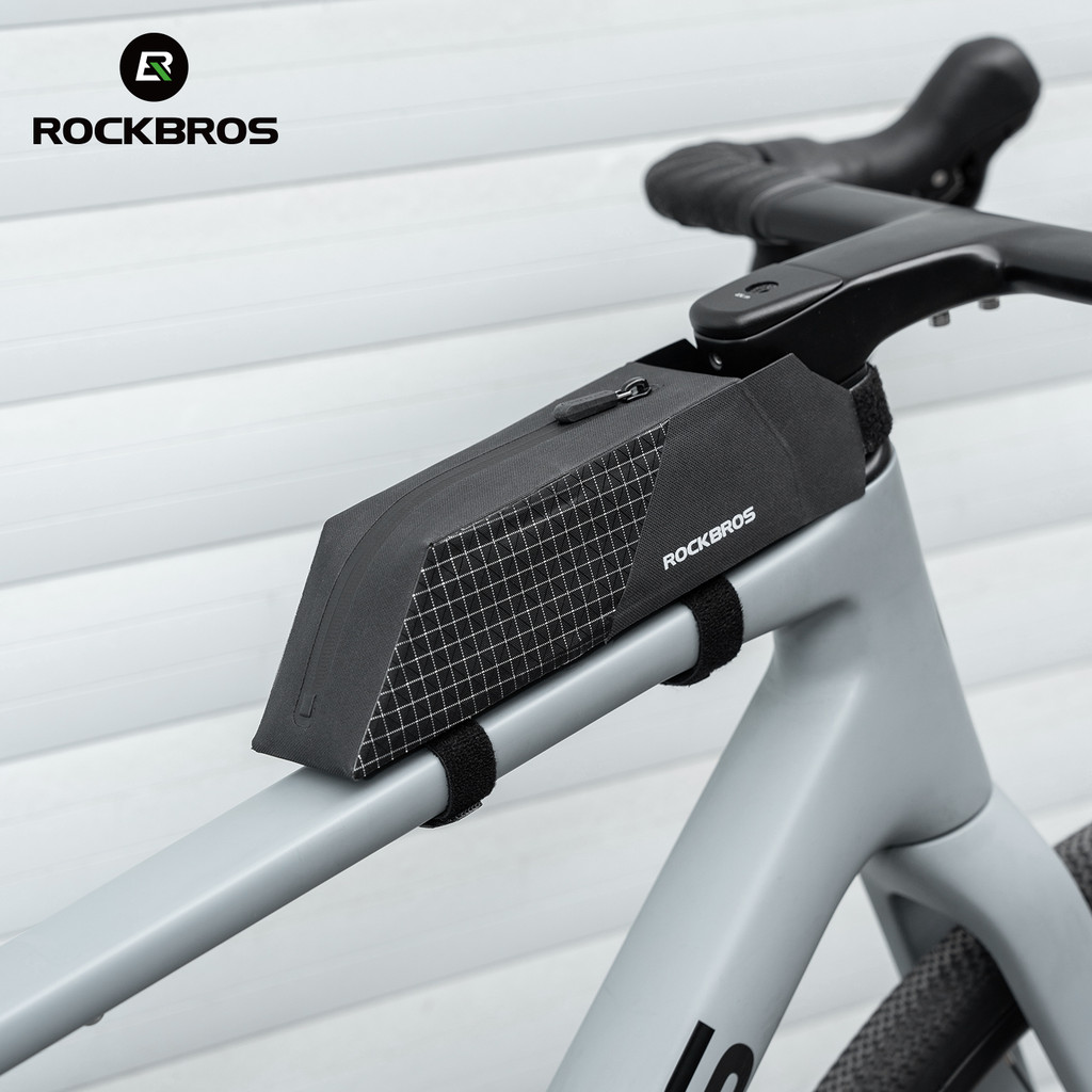ROCKBROS 0.6L กันน้ําขี่จักรยาน Top Tube กระเป๋า Anti-Scratch Stable กรอบกระเป๋าสําหรับ MTB จักรยานเสือหมอบถือโทรศัพท์