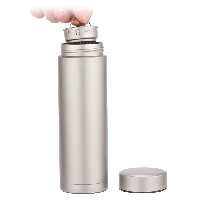 Ultra-ทนทานOriginal Camping Titanium THERMOSกระติกน้ําสูญญากาศกาต้มน้ํา Drinkware 420ml Outdoor Trav