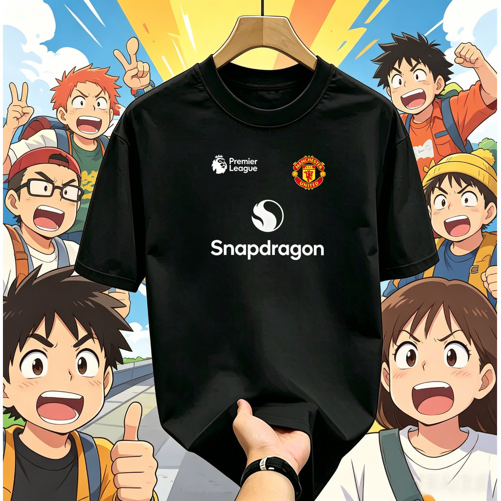 (จัดส่ง 24 ชั่วโมง) แมนเชสเตอร์ยูไนเต็ดทีมเหย้าเสื้อลมธีมเสื้อยืดชายและหญิงเสื้อประจำวัน