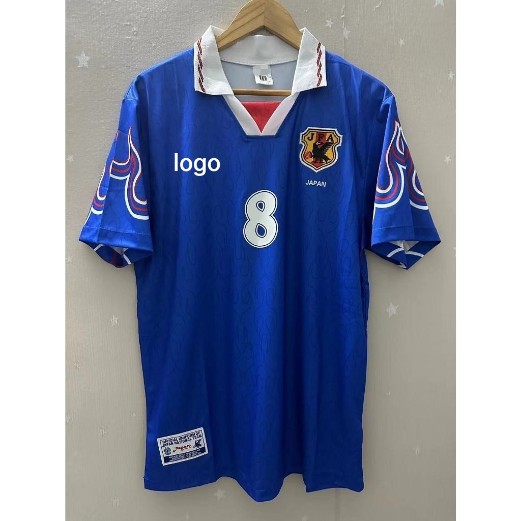 ขายดี 1996 ญี่ปุ่นทีมชาติเหย้าย้อนยุคย์-พิมพ์ที่กําหนดเอง-เสื้อฟุตบอลคุณภาพสูง