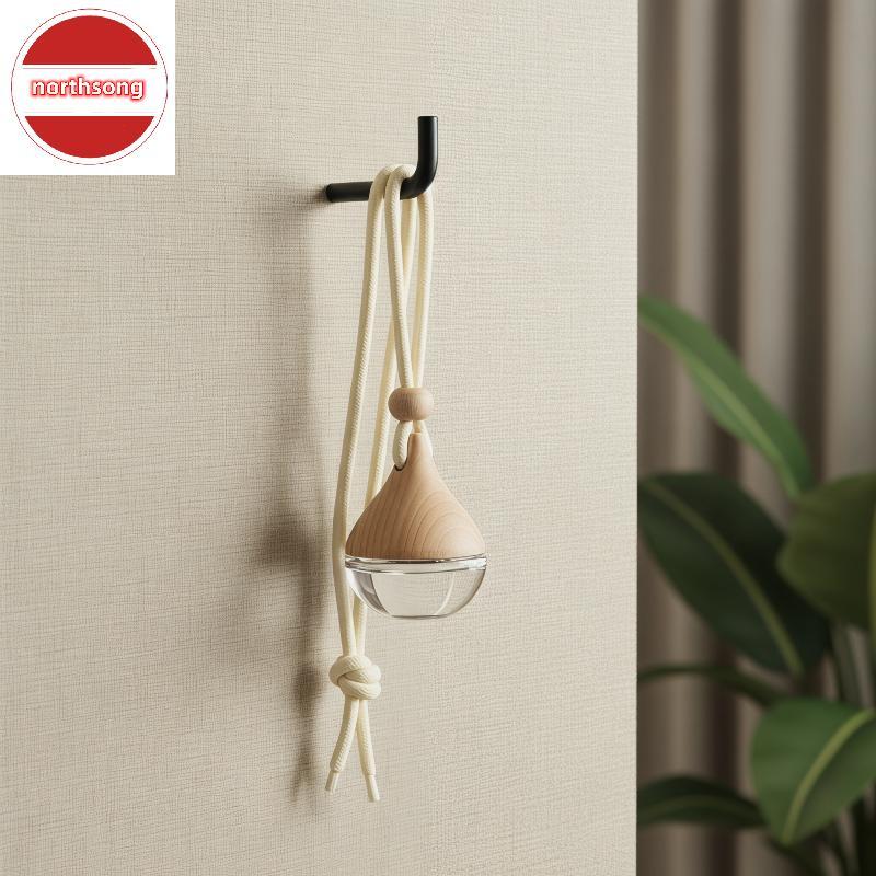 NOR Compact Car Hanging Diffuser Set 2 ชิ้นขวดแก้วเปล่าสําหรับกลิ่นสําหรับบ้านหรือรถยนต์ TH