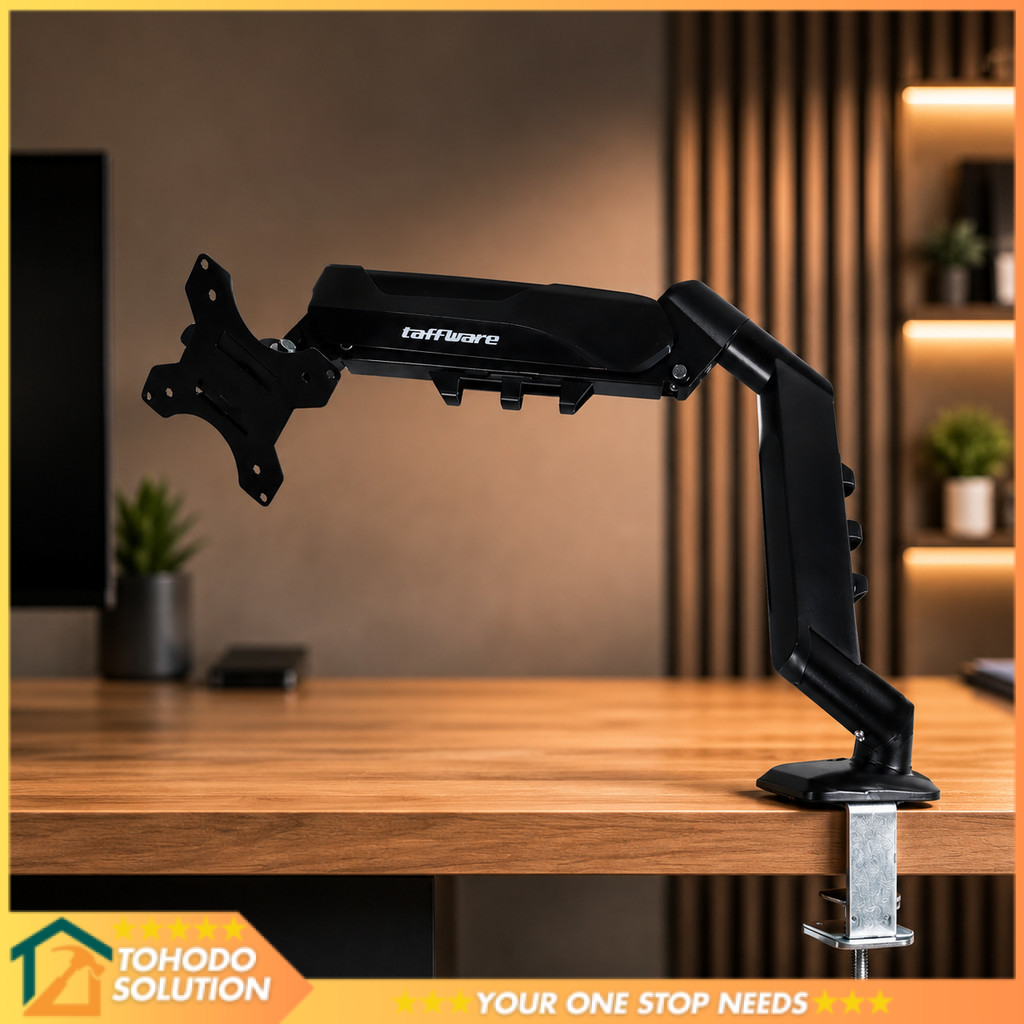 Taffia Monitor Bracket Table Mount Clamp VESA 100x100 17-32 นิ้ว TV - F80