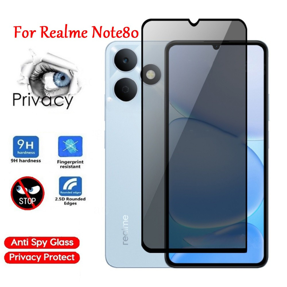 ฟิล์มกระจก ฟิล์มความเป็นส่วนตัว ฟิล์มกันมอง สำหรับ Realme Note80 Note70 RealmeNote80 Note60 Note60X 