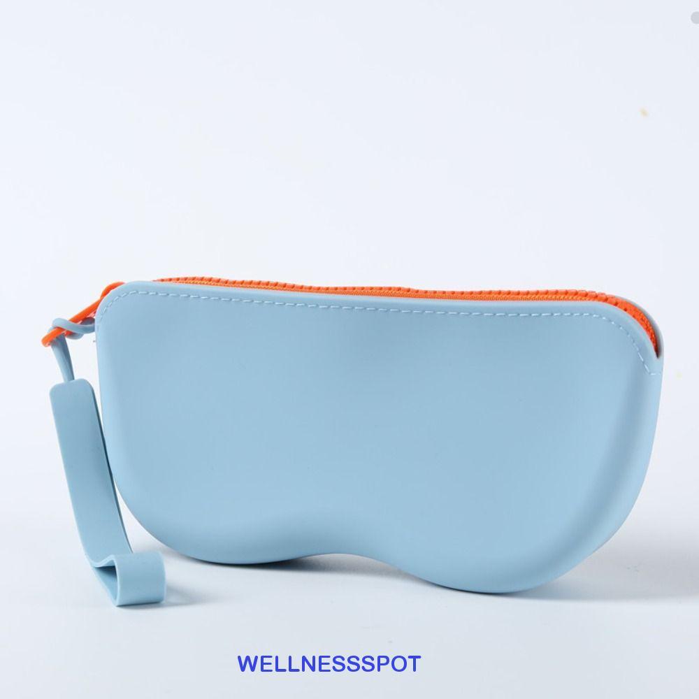 WELLNESSSPOT กล่องแว่นตาซิลิโคน กันน้ํา สีลูกกวาด พกพาสะดวก น้ําหนักเบา สําหรับเดินทางและเก็บแว่นกันแดด