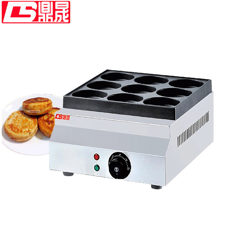 DS-HB09 Egg Burger Machine Commercial ไฟฟ้าความร้อนแก๊ส Stall Non-Stick Pan 9 หลุมเนื้อไข่ Burger เต