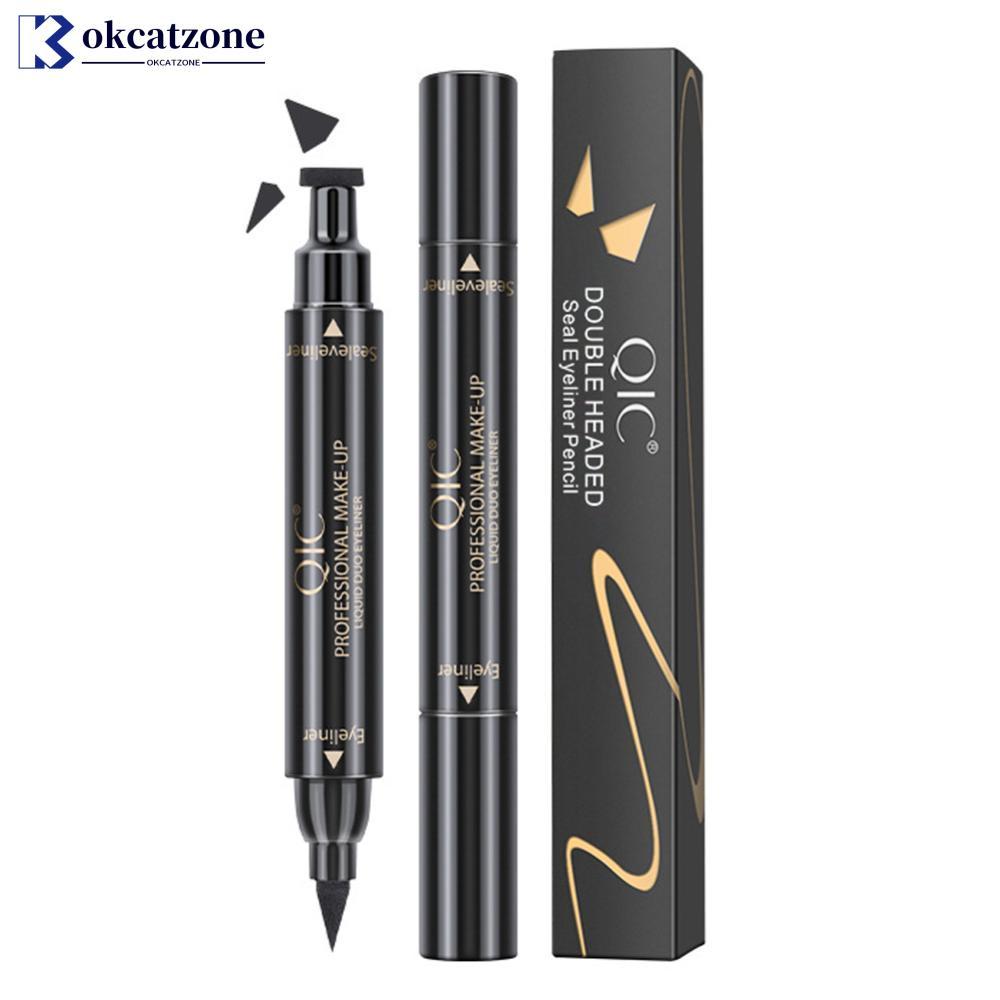 OKCATZONE ปีกสีดําแสตมป์ Liquid Eyeliner Easy Cat Eye แม่แบบแต่งหน้าเครื่องมือ Wing Long Lasting กัน