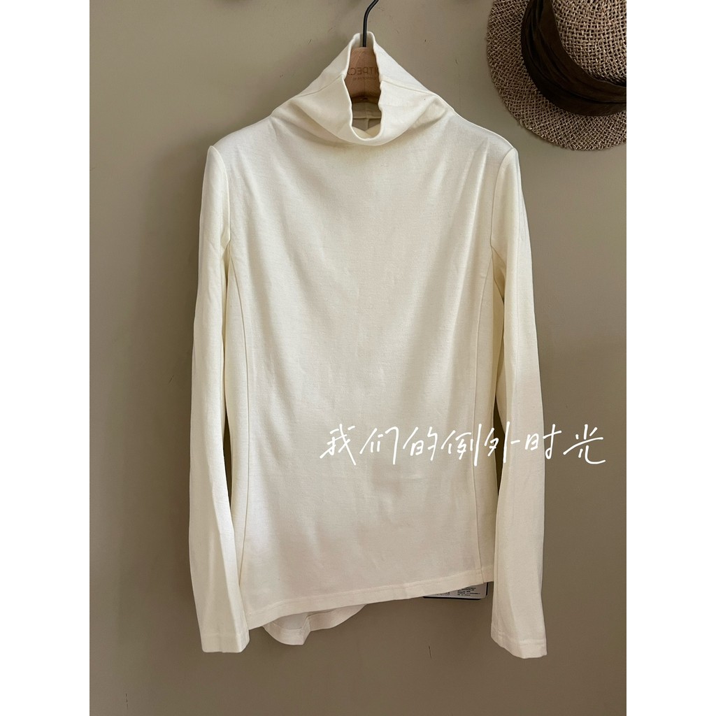 ตัวอย่าง.  Second Brand YMOYNOT Wool Blend เสื้อคอเต่าเรียบง่าย N116-W3C31