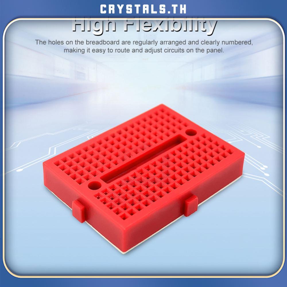 [CrystalS.th] SYB-170 Mini Breadboard 170 Holes Breadboard Prototype Board 35x47mm for Diy Kit [Crys
