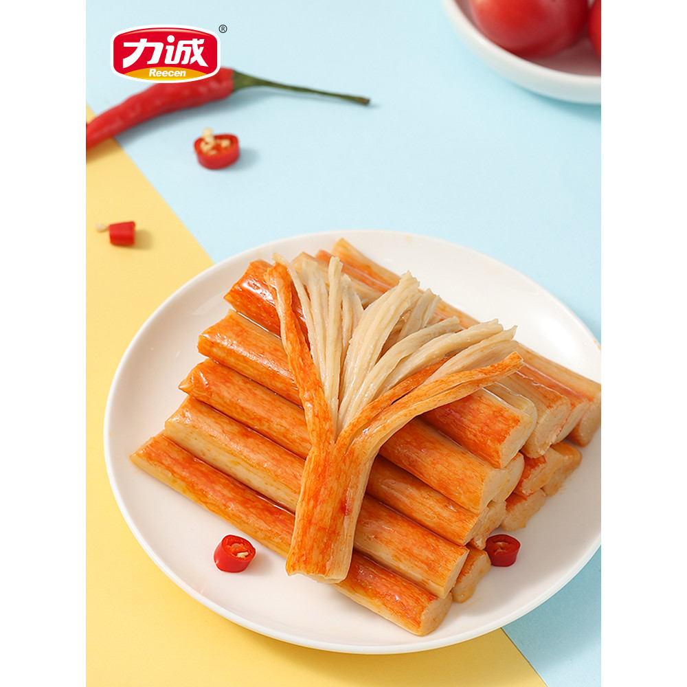 Licheng Crab Fillet Crab Meat Stick อาหารทะเล Instant Casual Snacks Crab Foot Crab Flavour Hot Pot I