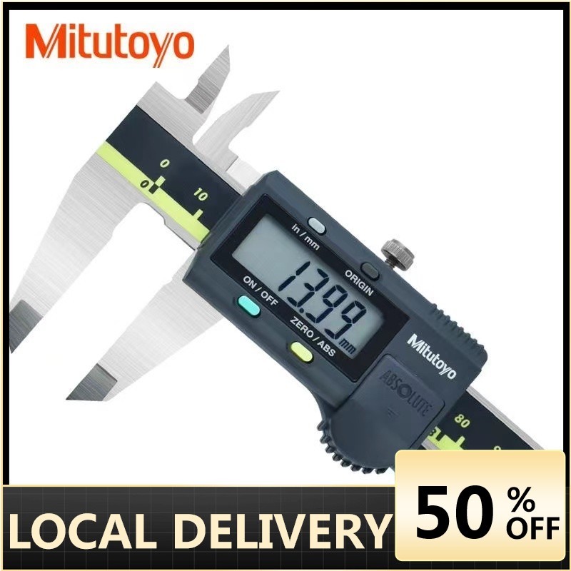 ญี่ปุ่น Mitutoyo Vernier Digital Caliper 0-150 มม.สแตนเลสความแม่นยําสูงอิเล็กทรอนิกส์ Digital Caliper 200 มม. 300 มม.