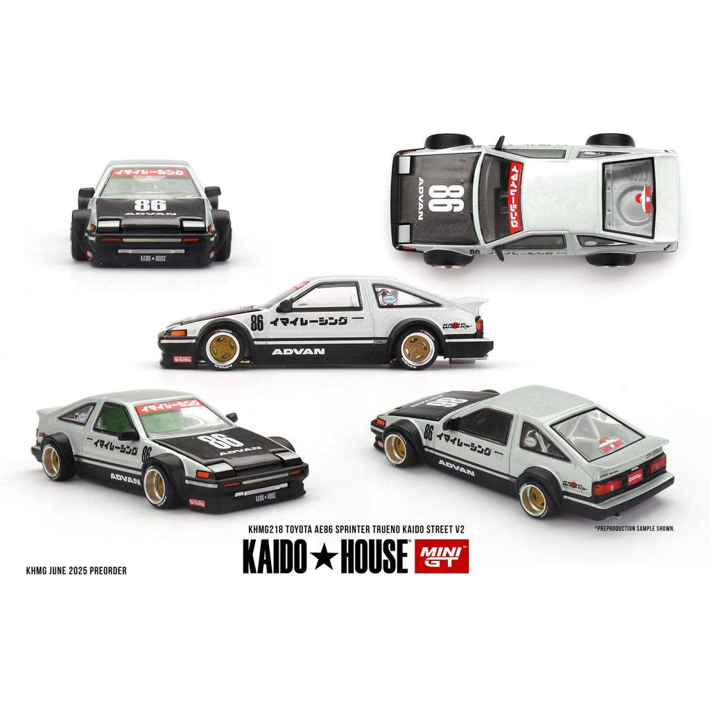 Kaido House x Minigt 1:64 . 文胸田AE86 Sprinter Trueno车 218