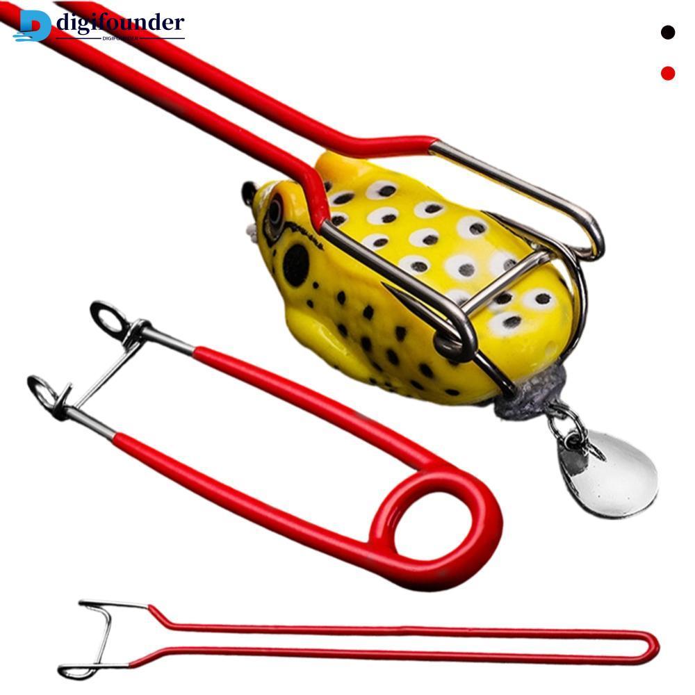 DIGIFOUNDER สแตนเลสสตีลปากปลาช่อนและกบ Lure Hook Remover คอลึก Dehooker ตกปลาอุปกรณ์ตกปลา P2U5