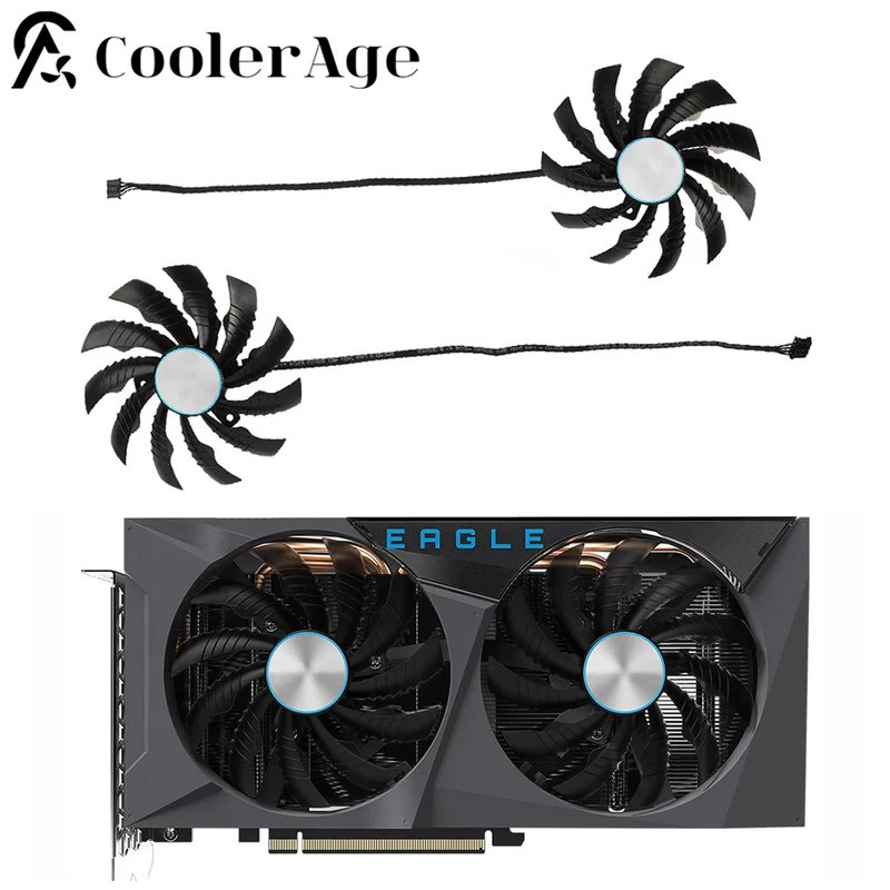 IVideo การ์ดพัดลมสําหรับ Gigabyte GeForce RTX 3060 3060Ti EAGLE OC 95 มม.PLD10010S12H RTX3060 RTX306