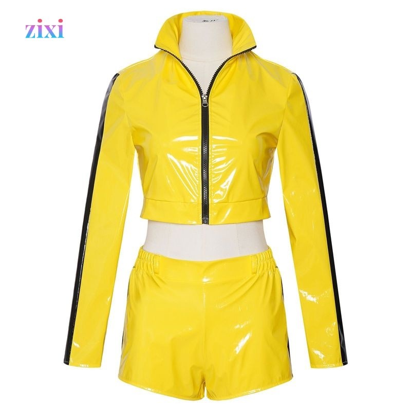 Kill Bill ชุดคอสเพลย์ เจ้าสาวฮาโลวีน KillBill ชุดสีเหลืองคอสเพลย์อะนิเมะเครื่องแต่งกายเวที
