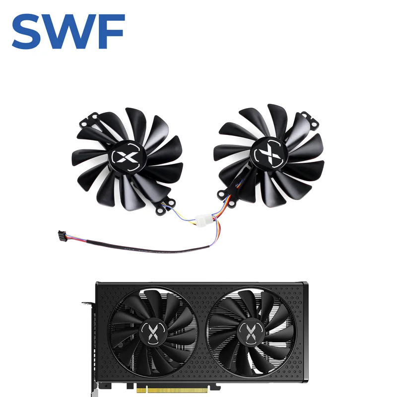 *95MM FY010010M12LPA RX6600 6600XT พัดลมระบายความร้อนสําหรับ XFX Radeon RX 6600 XT Gaming Video Card