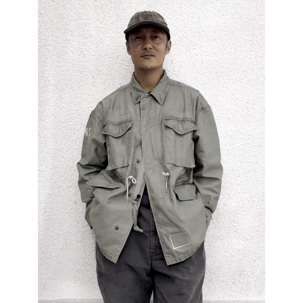 คลังสินค้าพร้อม MADNESS M51 Overalls Jacket Shawn Yue สไตล์เดียวกัน Japanese-Made Washed Distressed 