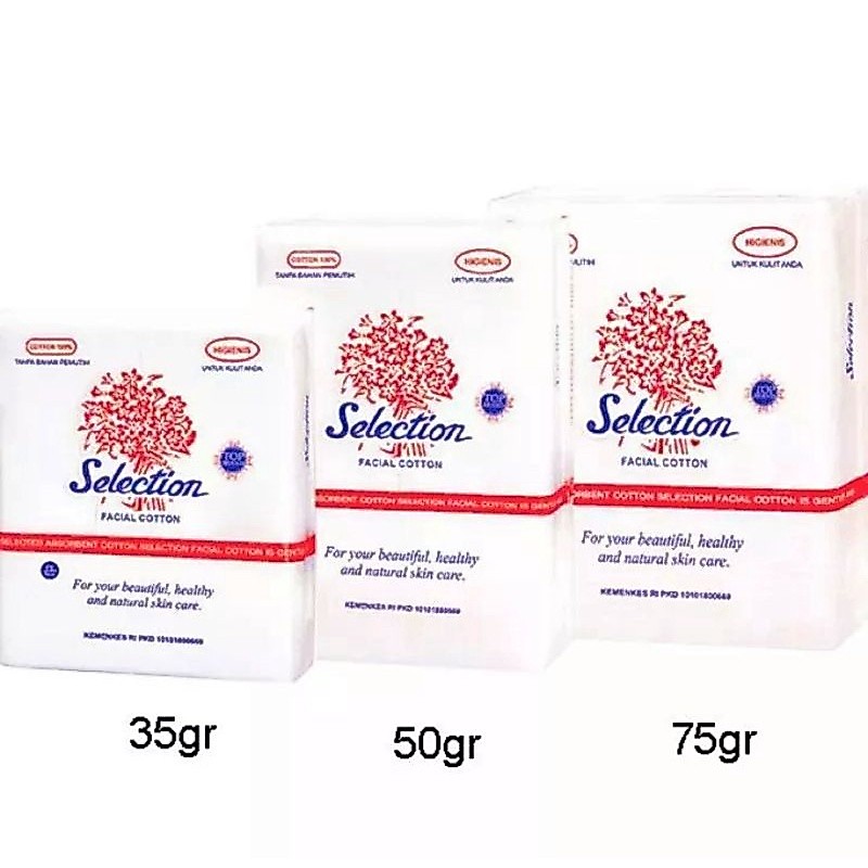 MINIMAL [ไม่มีการซื้อขั้นต่ํา] SELECTION COTTON Beauty Care Cotton บรรจุภัณฑ์ 35gr, 50gr, 75gr.