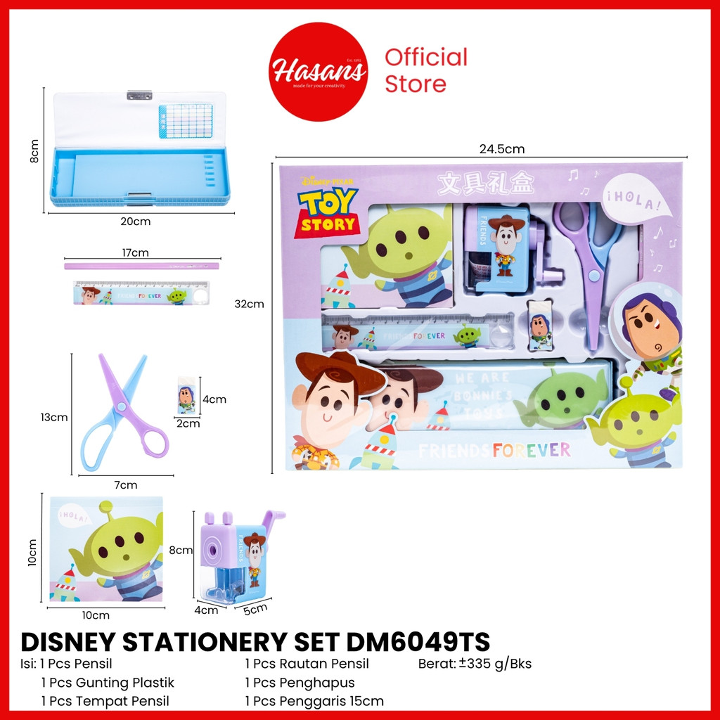 HIANS - DISNEY STATIONERY SET A90230-A1 / SET A90230-F1 / SET D01131A2 / SET D01131A2 / SET D01131F 