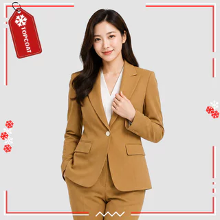 สูททำงานสลิมฟิตเข้ารูปสวย (Slim Fit) กระดุมเม็ดเดียว