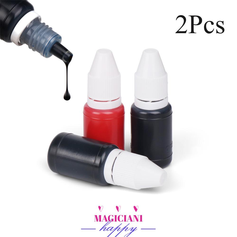 MAGICIAN1MB 2 ชิ้น 10 มิลลิลิตรแฟลชเติมหมึกร้อน Inkpad น้ํามัน Make Seal สํานักงานโรงเรียนอุปกรณ์ปั๊ม