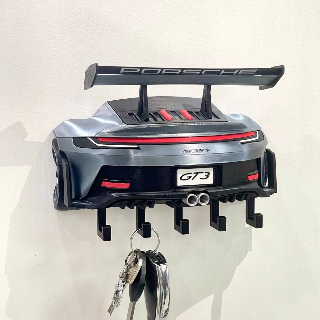 Porsche 911 Key Hook mini Car Culture สินค้าจี้ติดผนัง GT3RS รถรุ่น GT Racing รุ่น