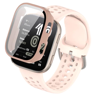 กระจกนิรภัย PC กรณีซิลิโคนสายรัด for Amazfit Bip 6 ผู้ป้องกันหน้าจอ ฝากกันชน เชลล์ สายรัดข้อมือกีฬา อุปกรณ์เสริม