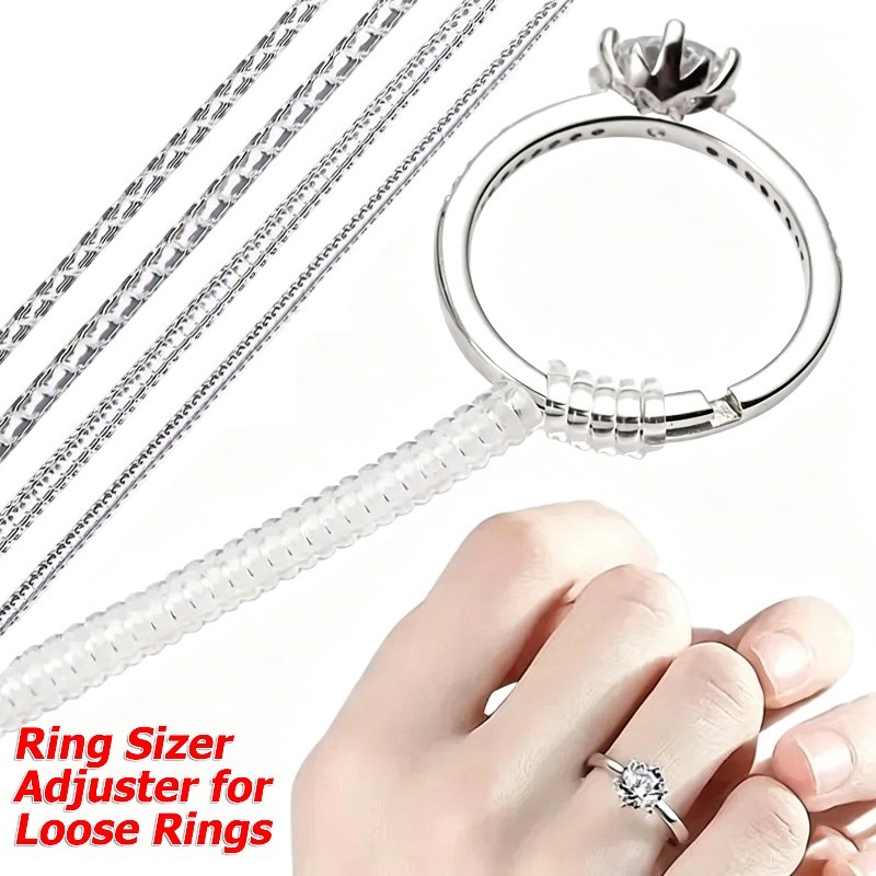 Sizer แหวนที่มองไม่เห็น TPU โปร่งใส / เครื่องมือปรับแหวนกันลื่นสากล