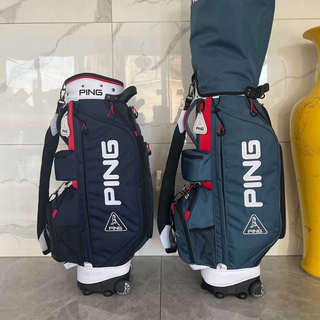 ถุงกอล์ฟใหม่ Golf Pull Wheel Trolley Ball Bag นําเข้าผ้าไล่น้ํา 420DPU