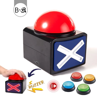 BHQ ปุ่มเตือนด้วยแสงเสียง เกมคําตอบ Buzzer Trivia Quiz Got Talent Buzzer ของเล่นโต้ตอบ