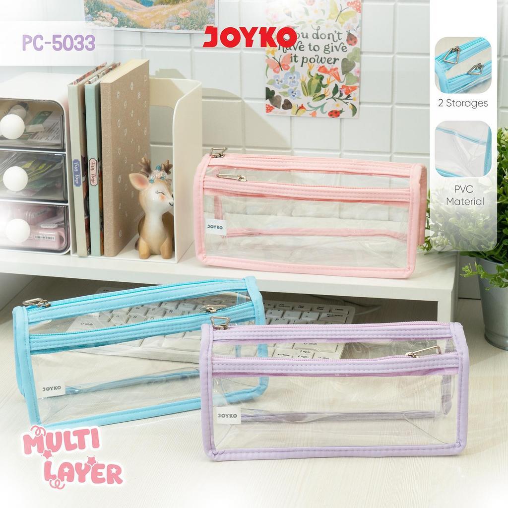 กล่องดินสอ PC-5033 PVC Material กล่องดินสอ JOYKO
