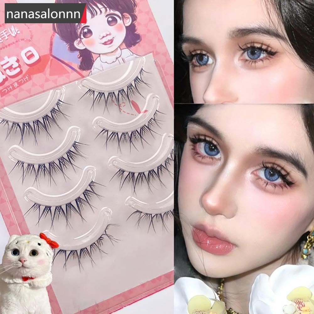NNL Manga Lashes Eyelash One Piece Eyelash Single Clusters ขนตาปลอมธรรมชาติ Clear Transport Thin Ste