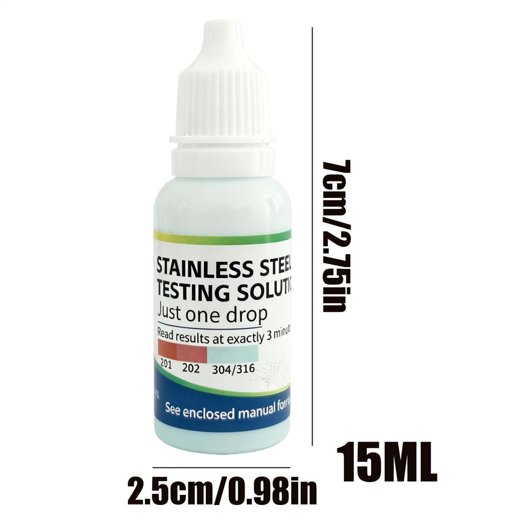 การทดสอบสแตนเลส Reagent Liquidแมงกานีส Detectio 15ml รูปที่ 7