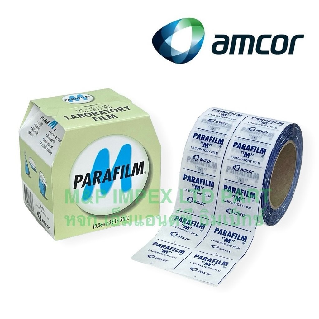 amcor® Parafilm® M, พาราฟิล์ม เอ็ม, 4 นิ้ว ยาว 125 ฟุต