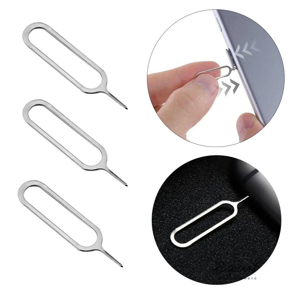 ESPOIR1 1/10PCS ซิมการ์ดถาด Ejector, Universal โทรศัพท์อุปกรณ์เสริม Card Extractor, โลหะเปิด Pin เข็ม Key เครื่องมือสําหรับ Android