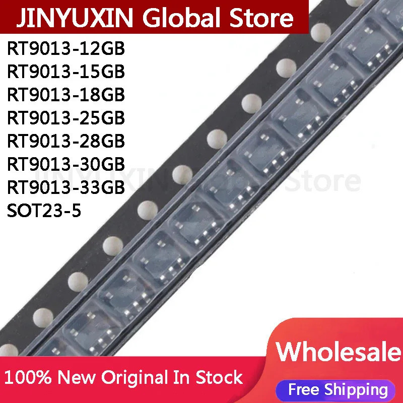 5PCS RT9013-12GB RT9013-15GB RT9013-18GB RT9013-25GB RT9013-28GB RT9013-30GB RT9013-33GB SOT23-5 1.2