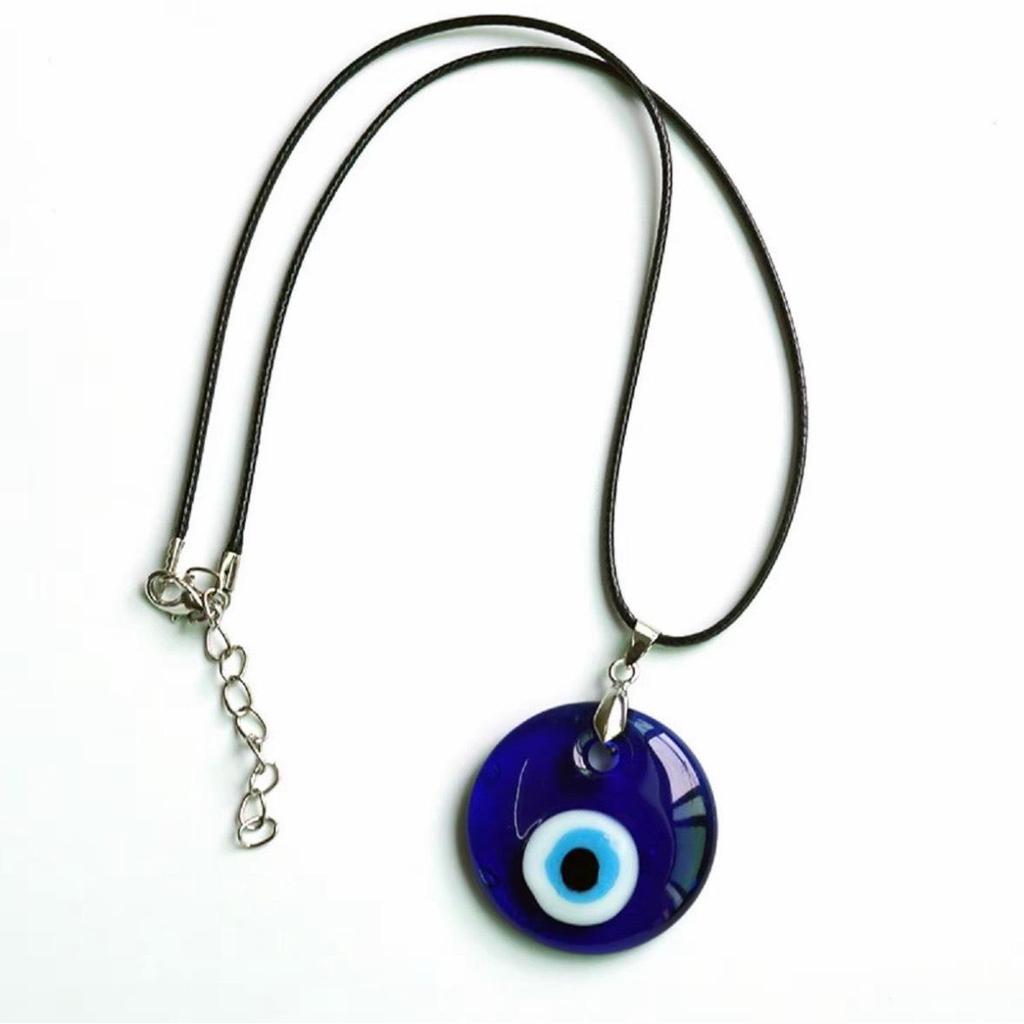 สร้อยคอ Evil eye ของแท้ สร้อยคอ จี้แก้วตาสีฟ้าตรุกี สายมูป้องกันสิ่งชั่วร้าย
